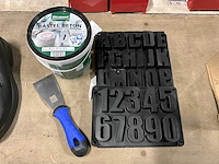 Ultrament bastel beton betonpasta met lettermal - afbeelding 1 van  3