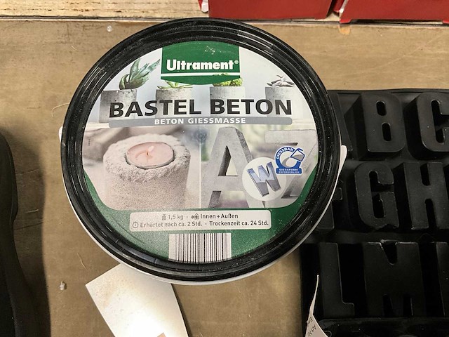 Ultrament bastel beton betonpasta met lettermal - afbeelding 2 van  3