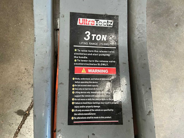 Ultratools 3 ton garagekrik - afbeelding 6 van  8