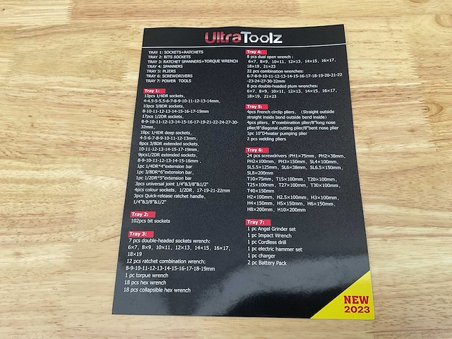 Ultratoolz xwt2023-new004 gereedschapswagen - afbeelding 52 van  55