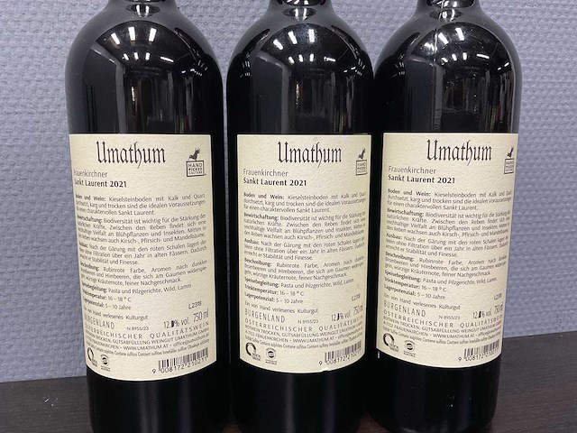 Umathum frauenkirchner sankt laurent 2021 (3x) - afbeelding 3 van  3