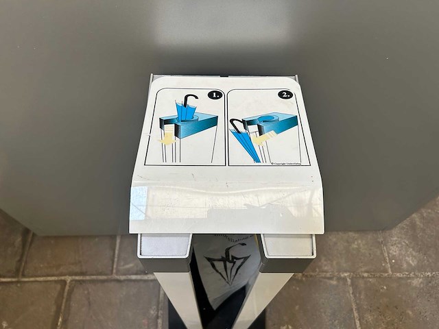 Umbrellabag parapluhoesdispenser / paraplu-inpakstation - afbeelding 1 van  4