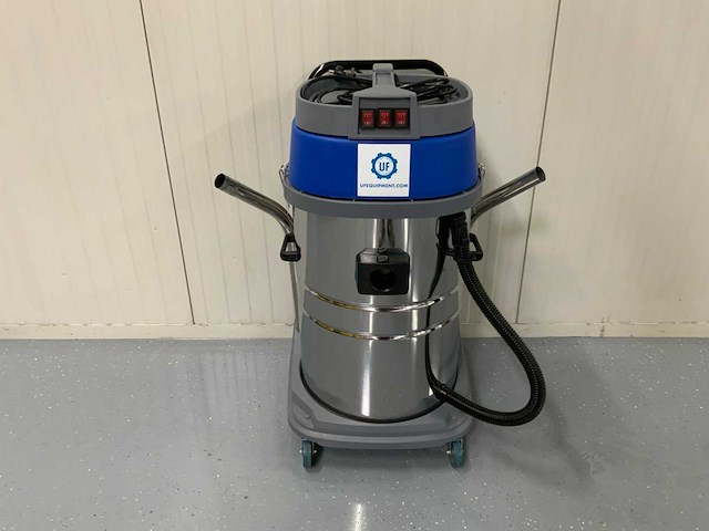 Umt - 80l 3000watt - industriële stofzuiger nat/droog - 3 motoren a 1000w - per motor aan te zetten - afbeelding 12 van  16