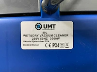 Umt - 80l 3000watt - industriële stofzuiger nat/droog - 3 motoren a 1000w - per motor aan te zetten - afbeelding 15 van  16