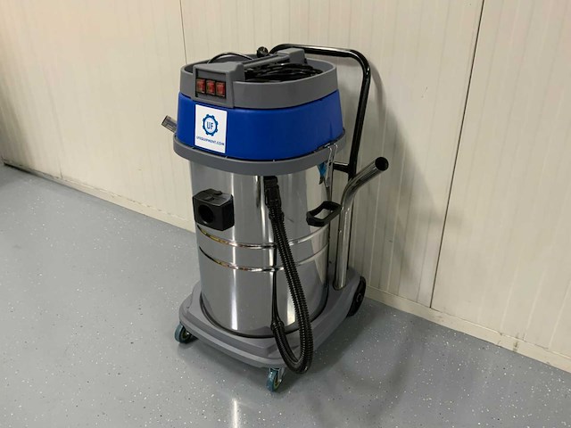 Umt - 80l 3000watt - industriële stofzuiger nat/droog - 3 motoren a 1000w per motor aan te zetten - afbeelding 8 van  10