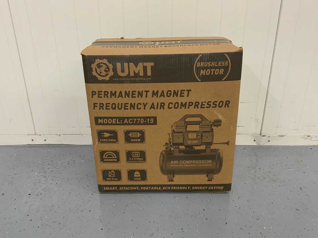 Umt ac770-19 - hogedruk compressor 19 liter - 1000w - 9bar - afbeelding 7 van  16