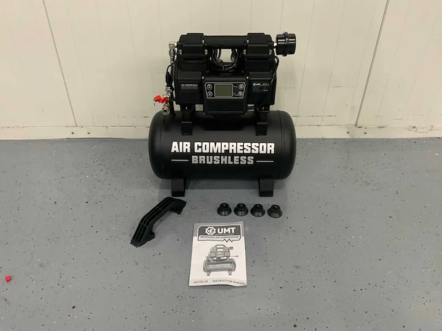 Umt ac770-19 - hogedruk compressor 19 liter - 1000w - 9bar - afbeelding 4 van  16