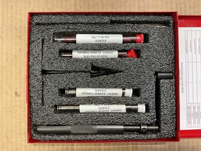 Unc insert thread repair kit - afbeelding 2 van  3
