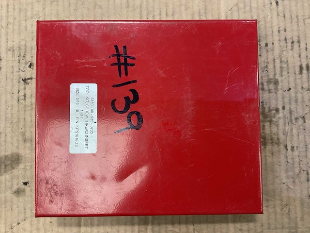 Unc screw thread insert tool kit - afbeelding 3 van  3