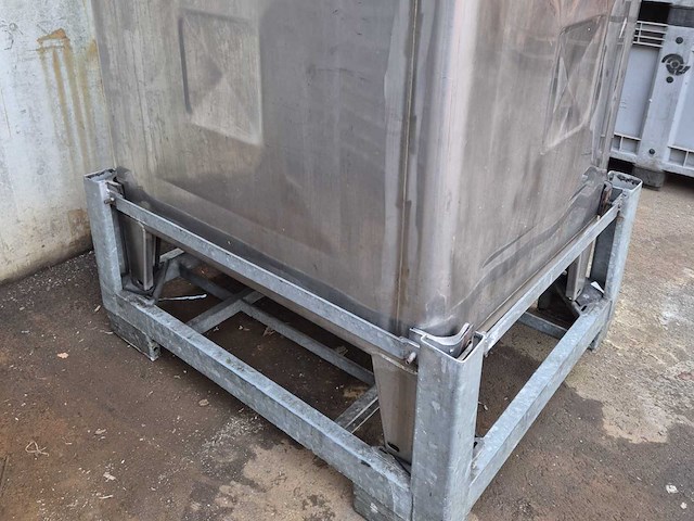 Unformtechnik hausach 1000l rvs opslagtank - afbeelding 3 van  8