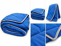 Uni blue dekbed 240x200cm (28x) - afbeelding 3 van  4