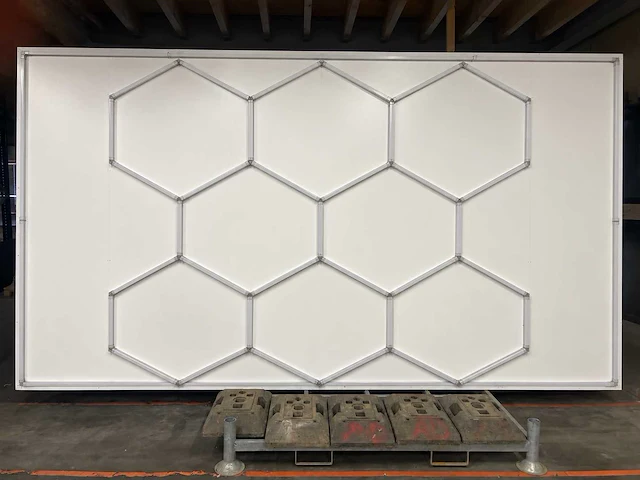 Unicarat - led-panel hexagon led garageverlichting 9 vaks - afbeelding 1 van  7
