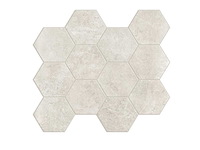 Unicom starker hexagon mozaïek tegel evostone ivory 30x34 - afbeelding 4 van  5