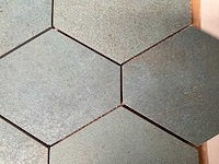 Unicom starker hexagon mozaïek tegel oxid emerald 25x34 - afbeelding 3 van  4