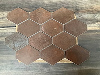 Unicom starker hexagon mozaïek tegel oxid lava 25x34cm - afbeelding 1 van  2