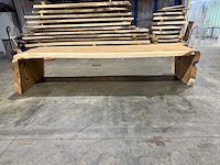 Unieke dubbele suar waterval boomstamtafel 350 cm. - afbeelding 3 van  7