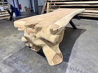 Unieke suar waterval tafel 250 cm