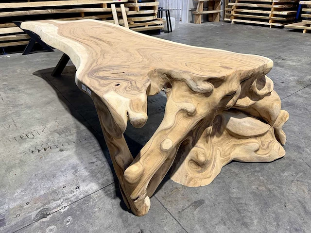 Unieke suar waterval tafel 380 cm - afbeelding 5 van  5