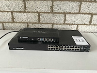 Unify edgerouter 4 / edgeswitch 24 lite router & switch - afbeelding 1 van  4