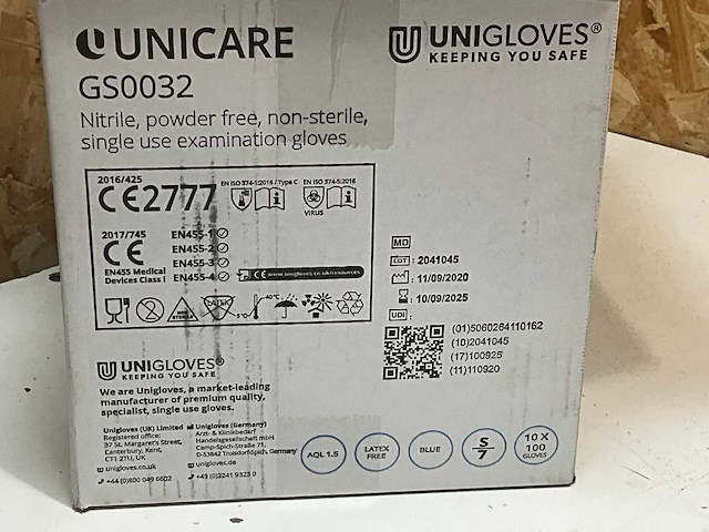Unigloves nitrile handschoenen (1000x) - afbeelding 4 van  4