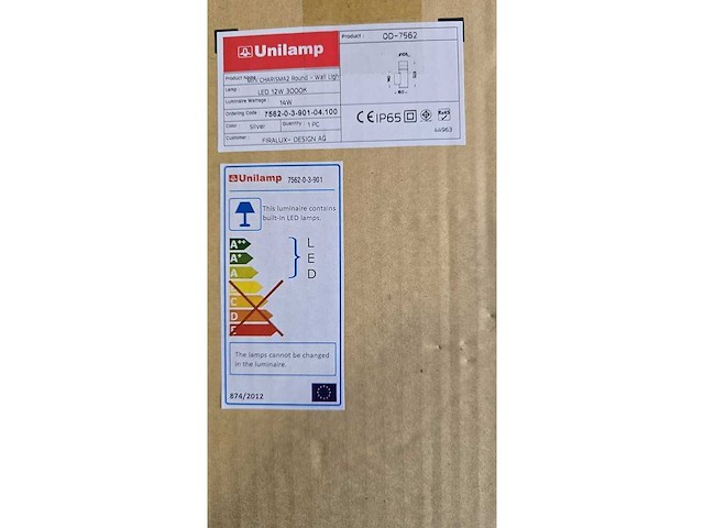 Unilamp - charisma 2 wall light outdoor - afbeelding 6 van  9