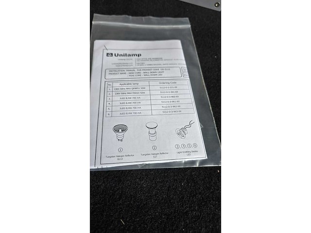 Unilamp - micro core wandlamp - e27 - buitenverlichting - afbeelding 12 van  13