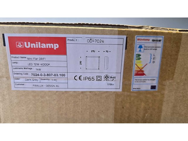 Unilamp - mini flat drift - outdoor - afbeelding 6 van  7