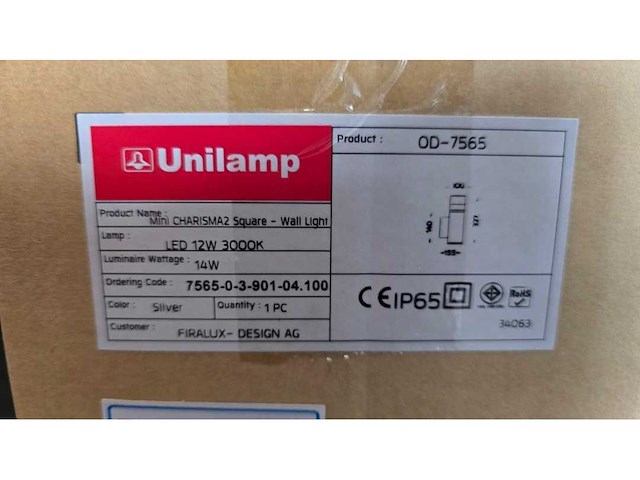 Unilamp pro - charisma 2 wandverlichting outdoor - afbeelding 6 van  7