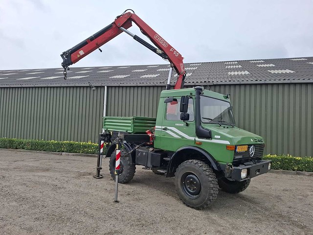 Unimog - 1400 - fassi f95 kraan- vrachtwagen - afbeelding 4 van  11