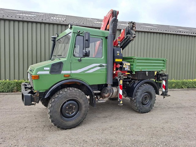 Unimog - 1400 - fassi f95 kraan- vrachtwagen - afbeelding 9 van  11