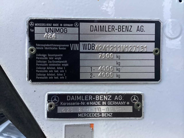 Unimog 424 vrachtwagen - afbeelding 15 van  25