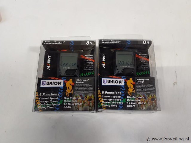 Union fietscomputers 8n - 2 stuks - afbeelding 1 van  1