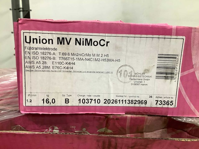 Union mv nimocr partij lasdraad 1,2 mm - afbeelding 5 van  5