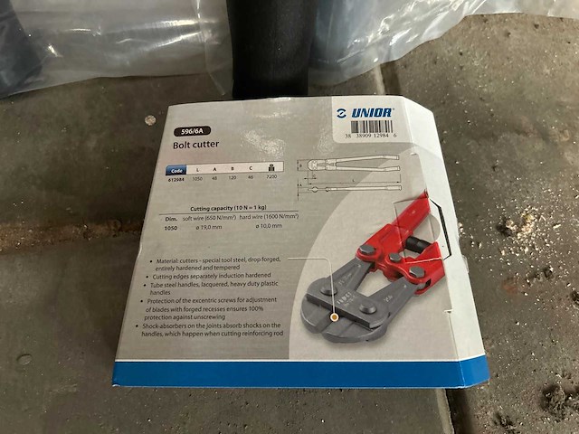 Unior 596/6a - betonschaar 1050 mm (2x) - afbeelding 3 van  3