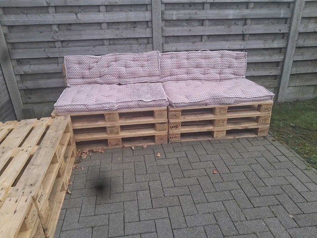 Unique - pallet kussenset sand stone (4x) - afbeelding 1 van  9