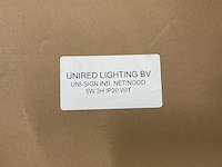 Unired - uni-sign inbouw net/nood - noodverlichting - afbeelding 2 van  2