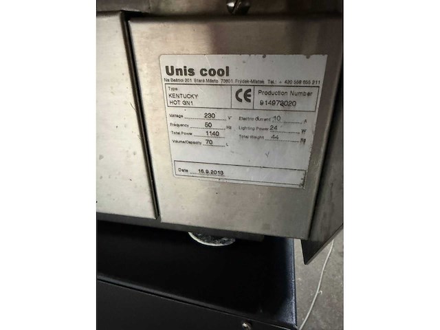 Uniscool kentucky warmte vitrine - afbeelding 2 van  10