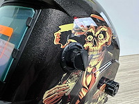 Unison - dobbelstenen skull - lashelm / laskap automatisch dimmend - 2024 - afbeelding 3 van  16
