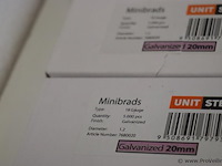 Unit steel minibrads 20mm - 2 dozen á 5000 stuks - afbeelding 2 van  3