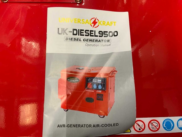 Universal kraft uk-diesel9500 diesel generator 7.0kva - afbeelding 2 van  10
