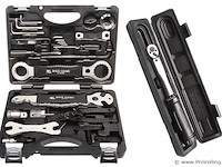 Universeel fietsgereedschapsset 30-delig incl. momentsleutel 1/4 inch 10-50 nm