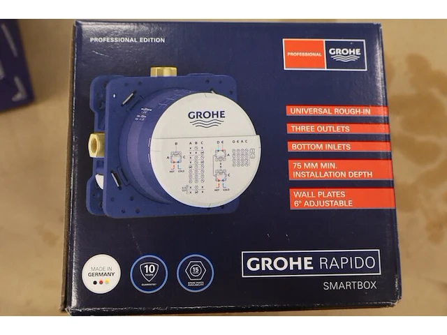 Universeel inbouwdeel voor douche- en badkraan grohe, rapido smartbox - afbeelding 3 van  6