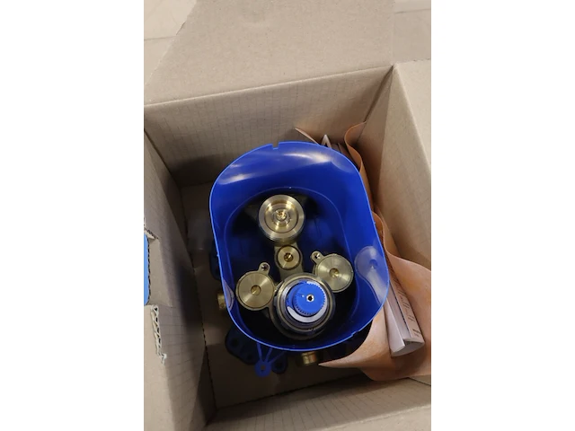 Universele inbouwthermostaat / inbouwdeel grohe, rapido t, chroom / blauw - afbeelding 5 van  5