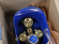 Universele inbouwthermostaat / inbouwdeel grohe, rapido t, chroom / blauw - afbeelding 5 van  5