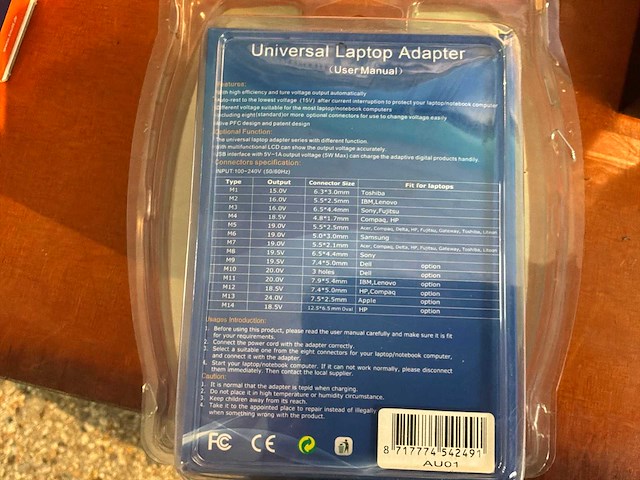 Universele laptop adapter - afbeelding 2 van  3