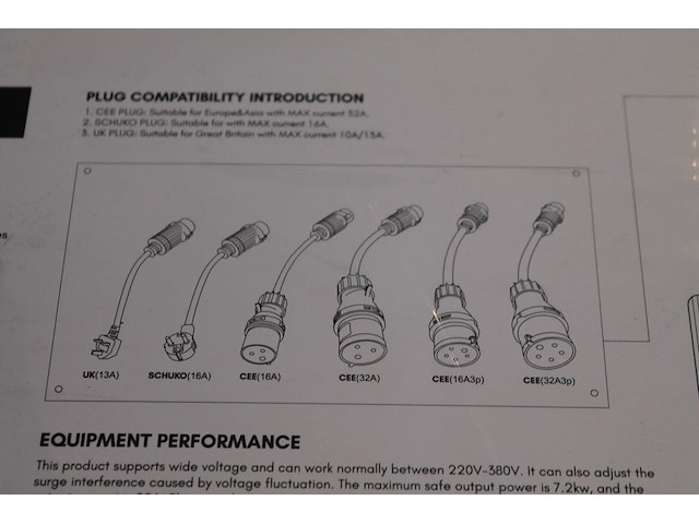 Universele oplader / laadkabel besen mode 2 bs-pcd-50 met 5 verloopkabels. nieuw in draagtas. - afbeelding 3 van  3