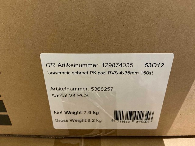 Universele schroef 4x35mm (648x) - afbeelding 2 van  3