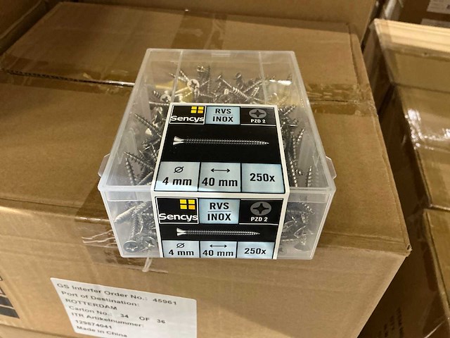 Universele schroef 4x40mm (396x) - afbeelding 3 van  3