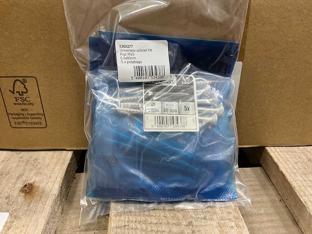 Universele schroef pk pozi 6x80mm (135x) - afbeelding 3 van  3
