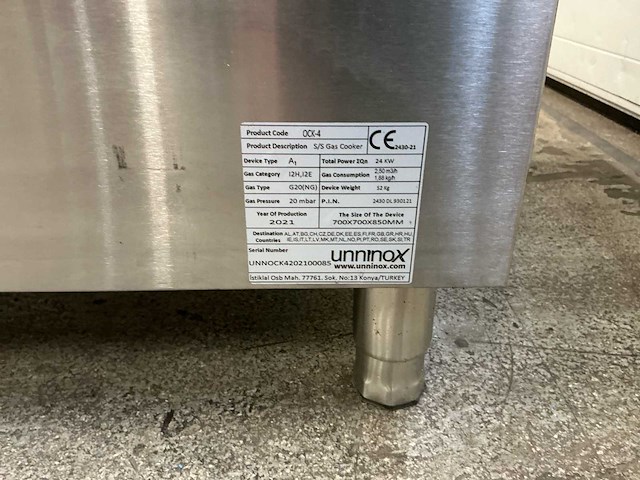 Unninox 5/5 kookplaat - afbeelding 3 van  7